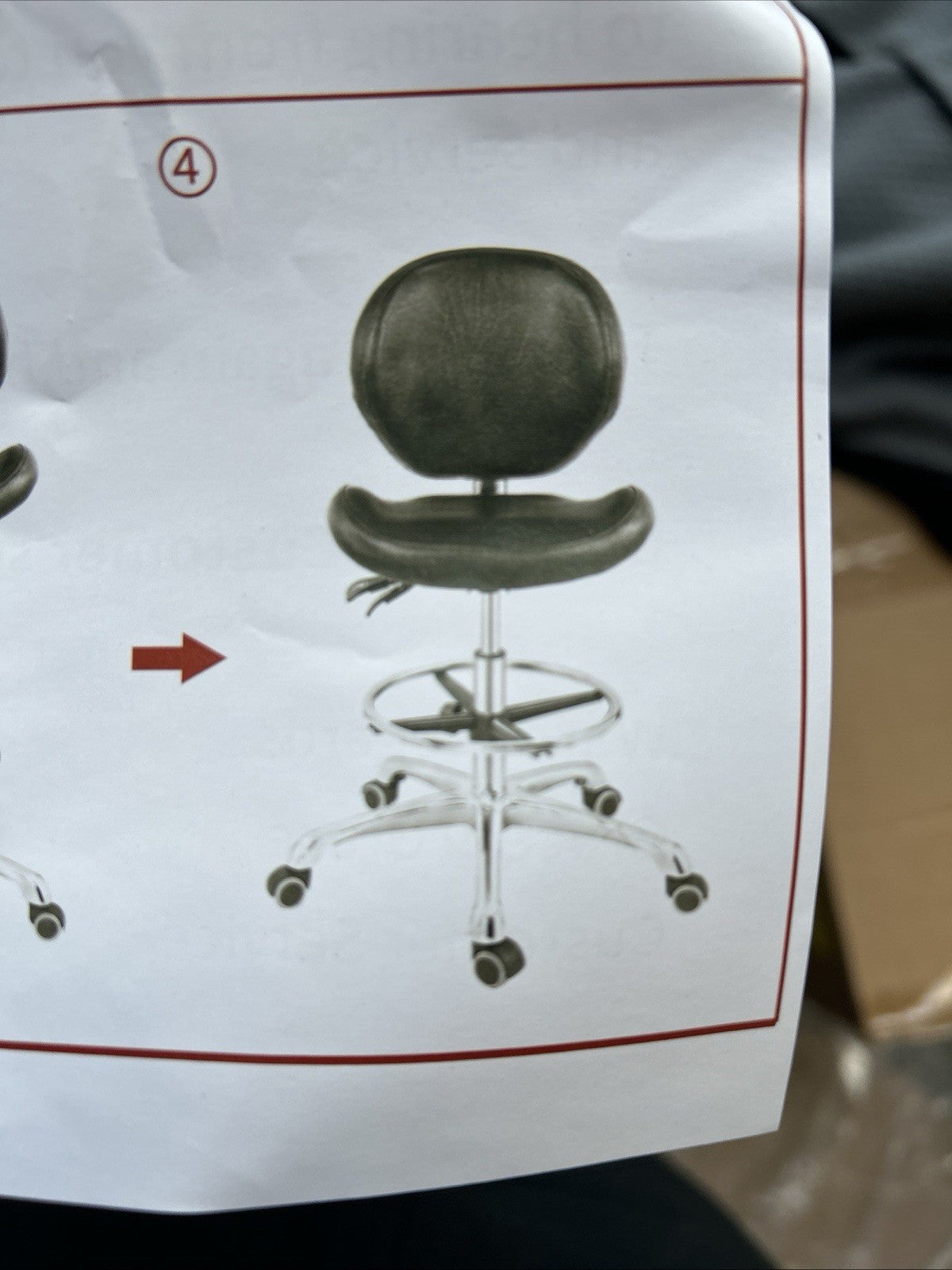 Adjustable Stools Drafting Chair with Backrest & Foot Rest Drafting Stool