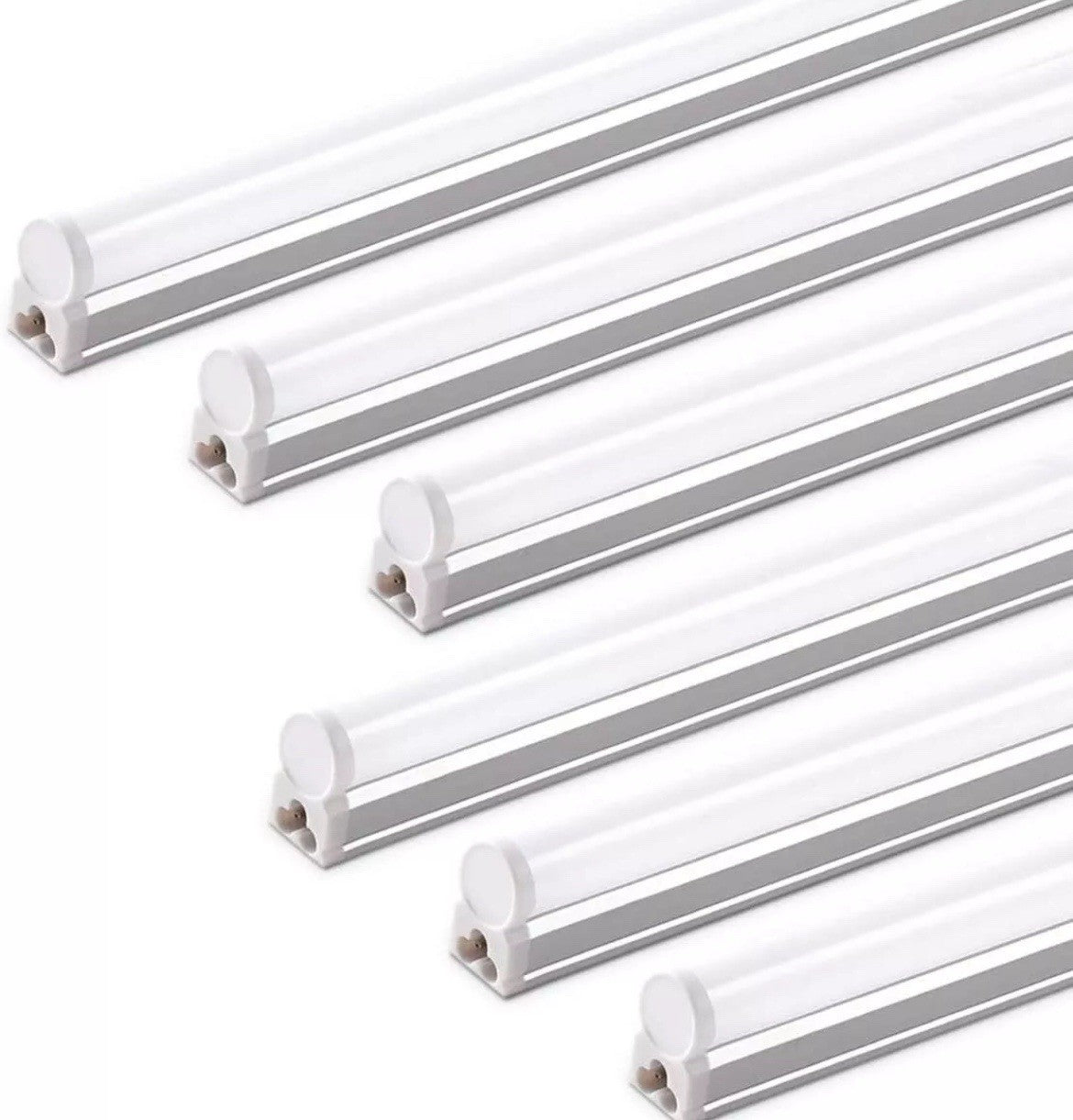 Barrina Led Batten Light 4ft, 6 Pack, T5 Led Tube Lights, 2200lm 6500K