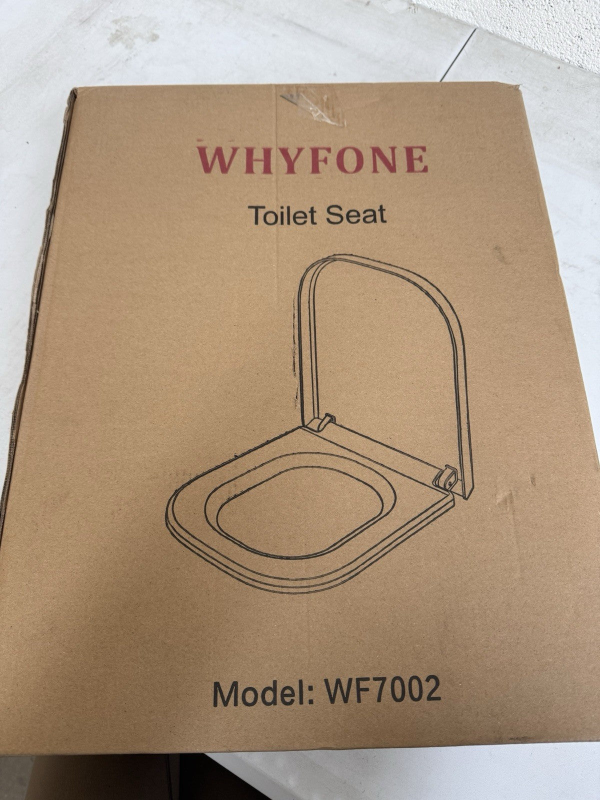 WHYFONE D Shape Toilet Seat Soft Close, Quick Release Toilet Seats (WF7002)